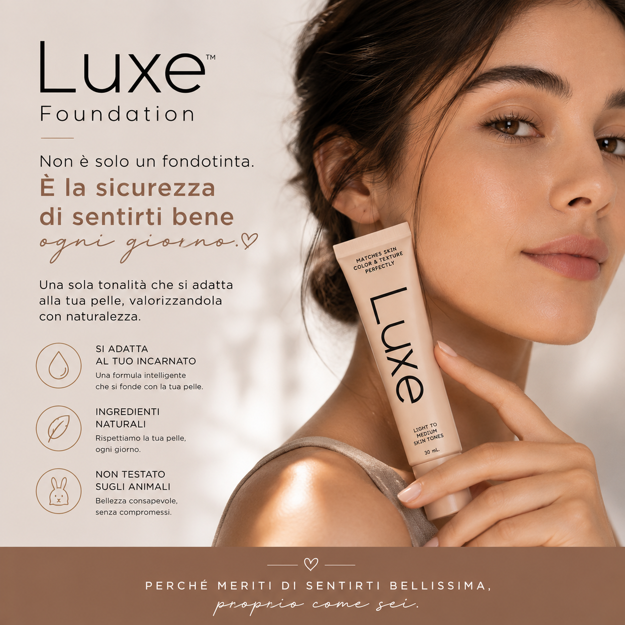 Luxe™ Foundation | Il Fondotinta che si Adatta a Te