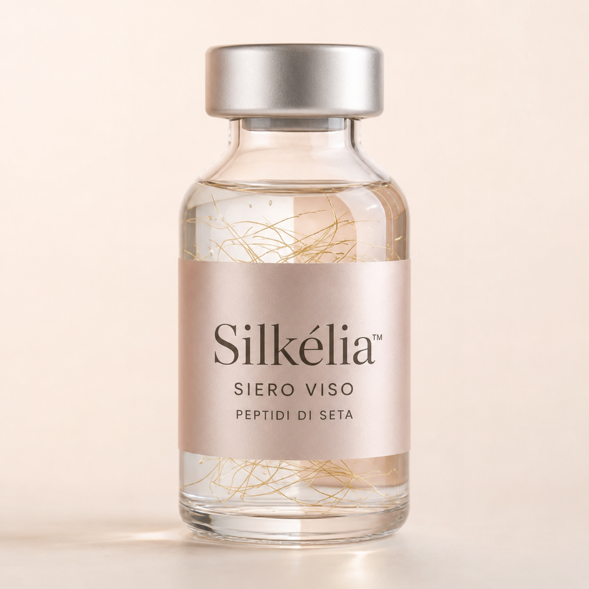 Silkélia siero viso ai peptidi di seta